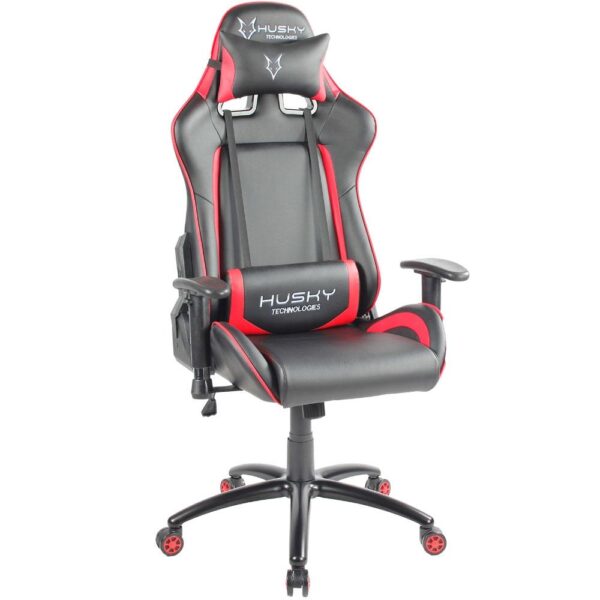 Cadeira Gamer Husky Gaming Blizzard, Preto e Vermelho, Com Almofadas, Reclinável, Descanso de Braço 2D - HBL-BR